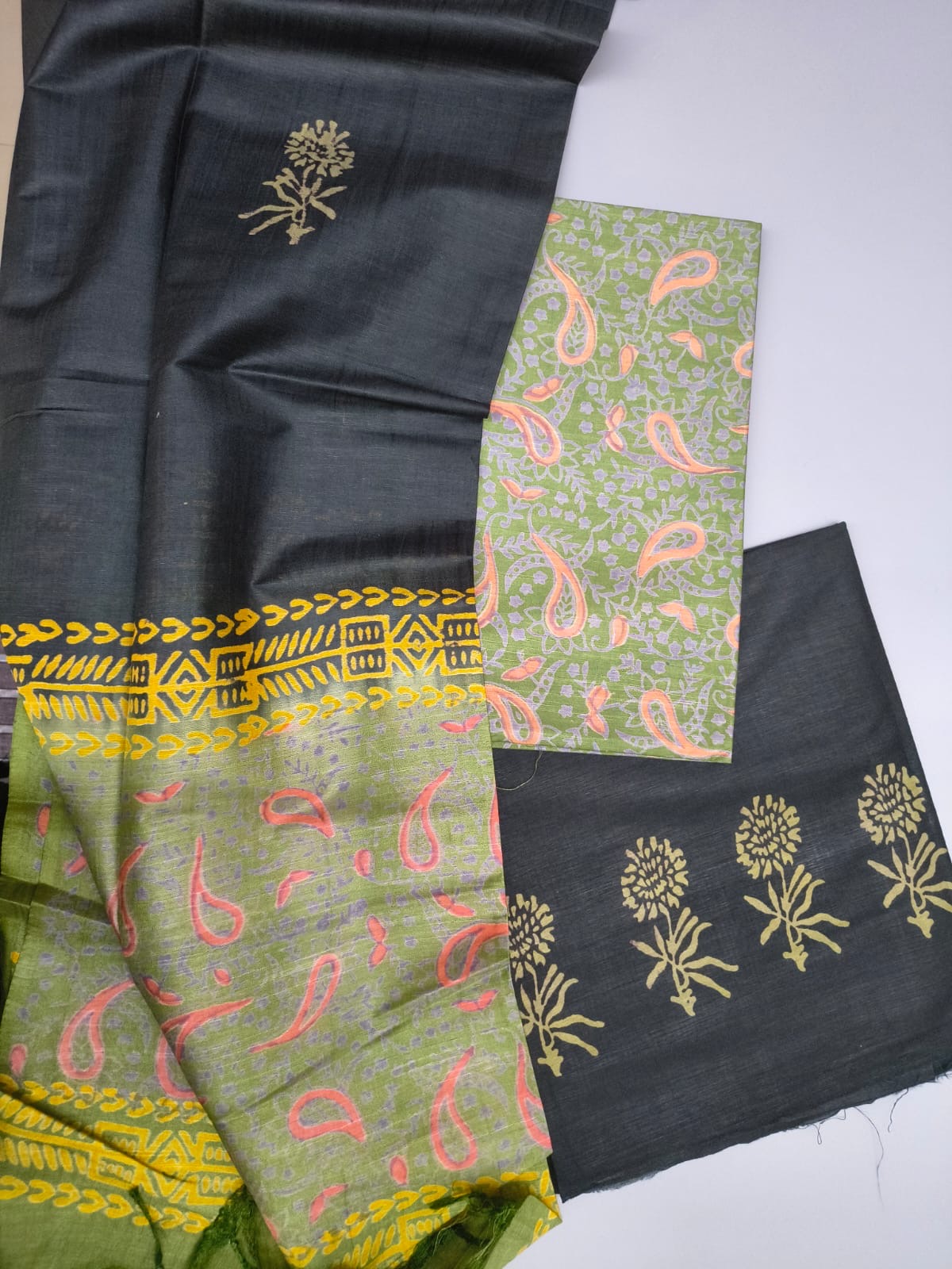 Semi silk churidar material