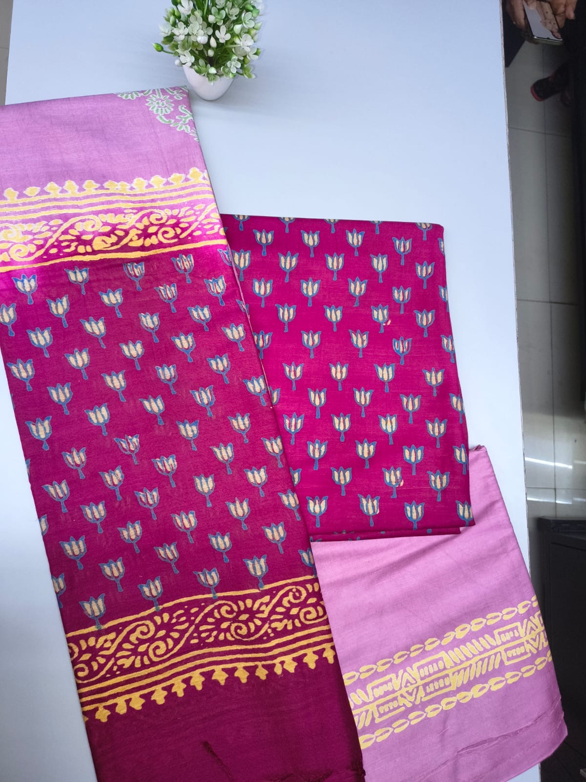 Semi silk churidar material