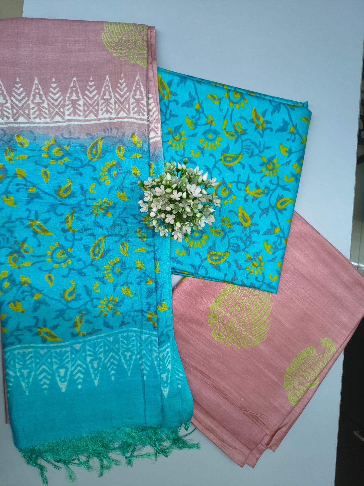 Semi silk churidar material