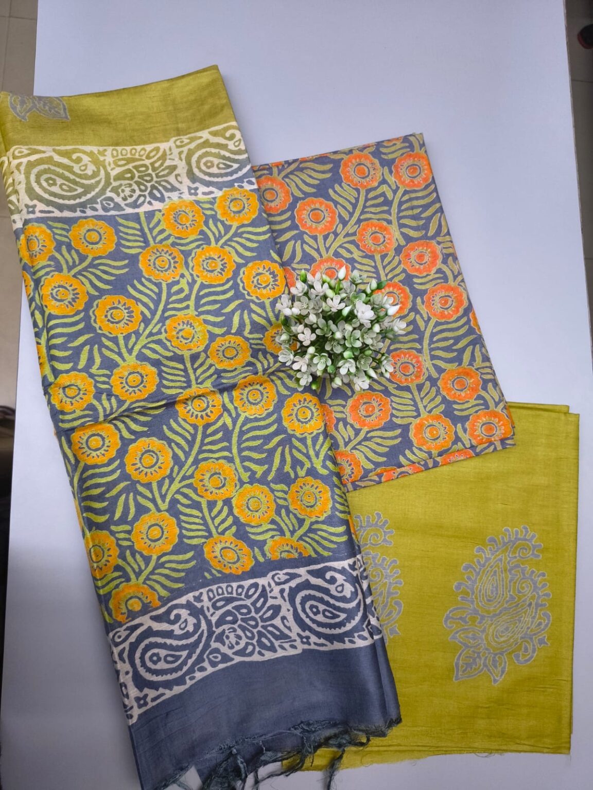 Semi silk churidar material