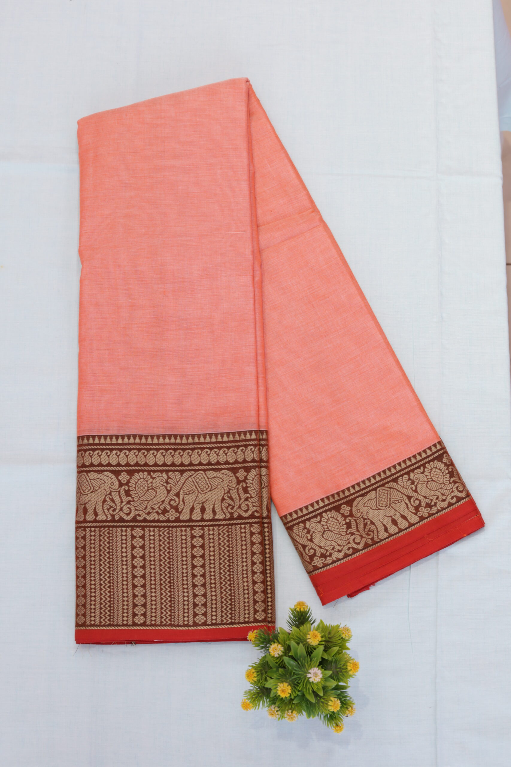 Elephant design Heavy Border Narayanpettu Sarees