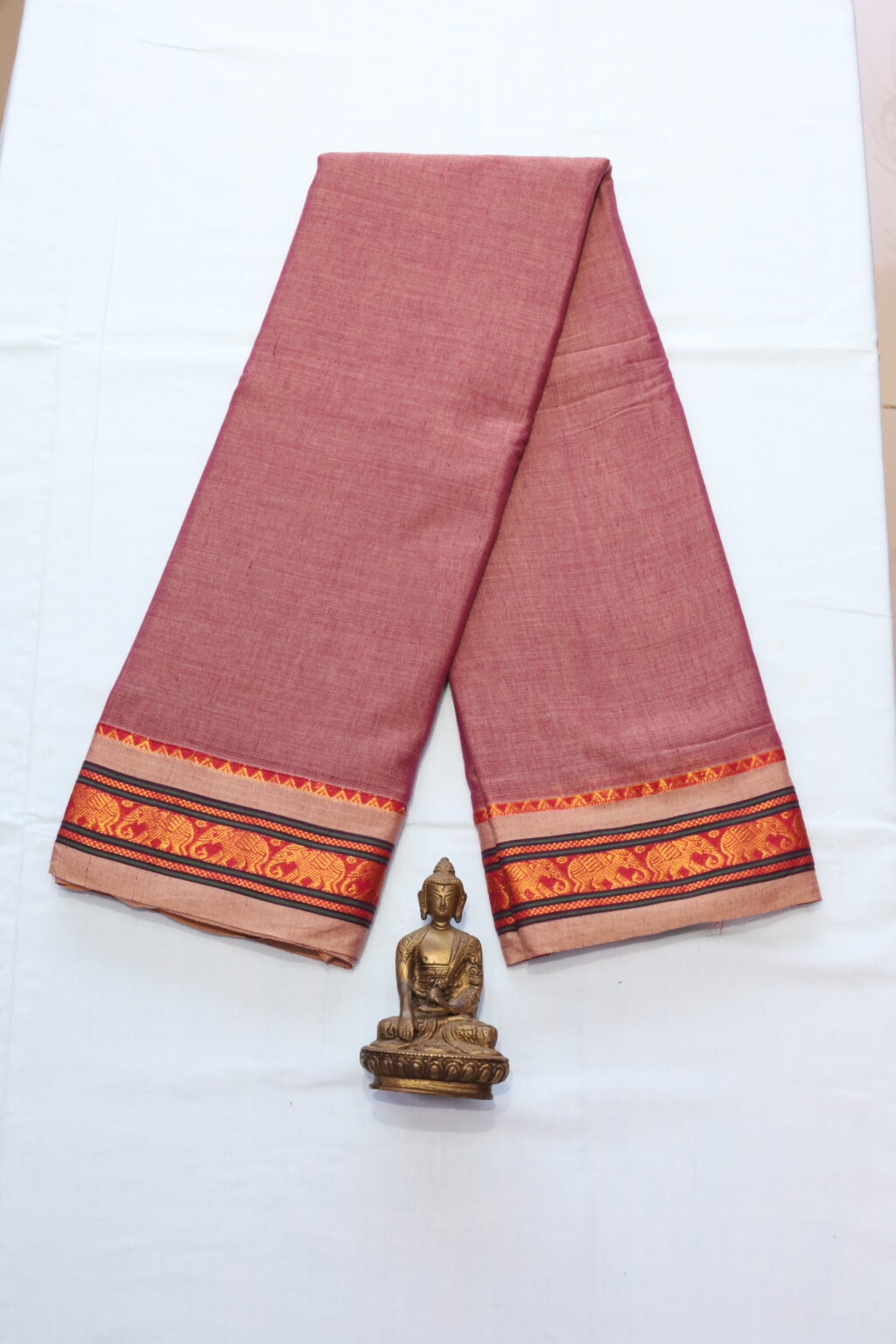 Elephant zari border Narayanpettu Sarees