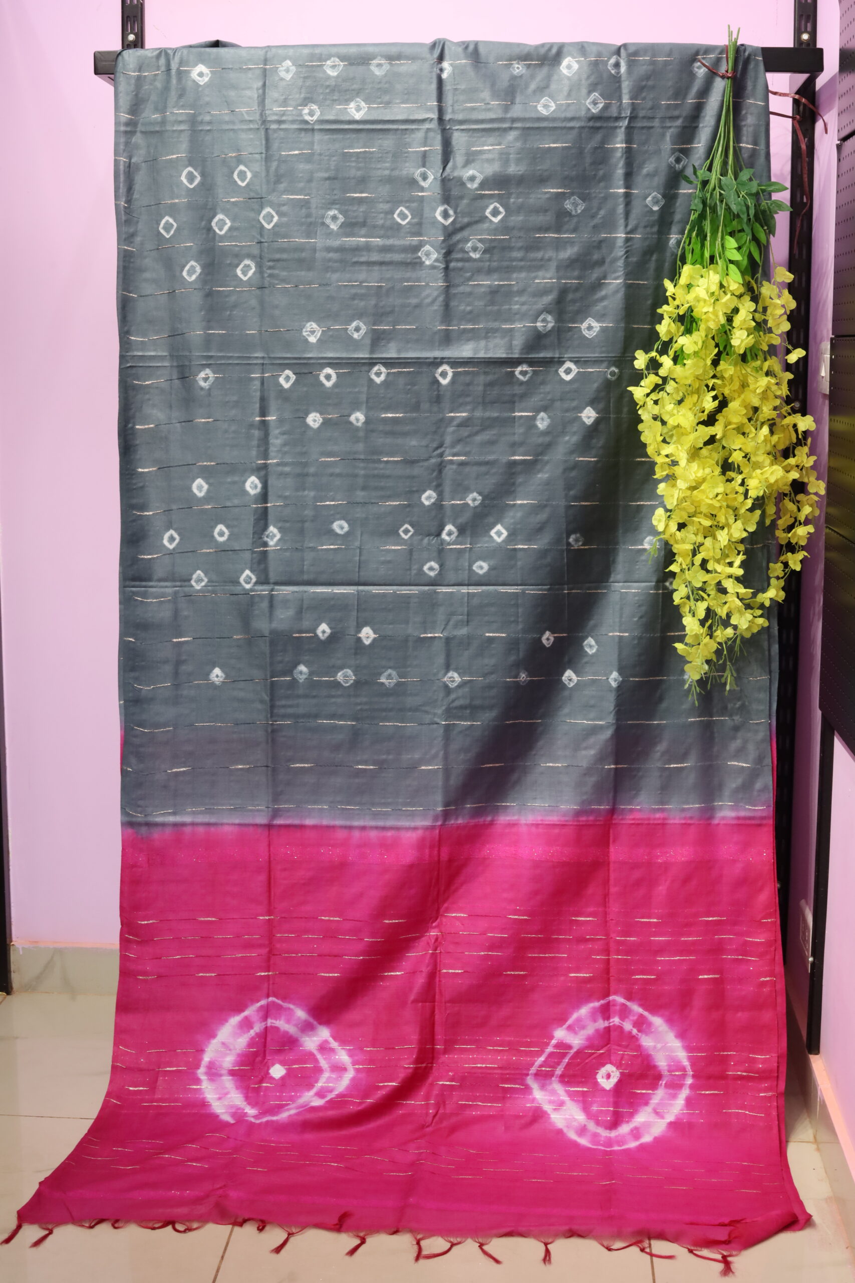 Staple silk saree