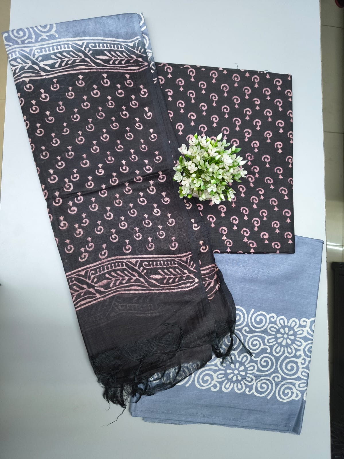 Semi silk churidar material