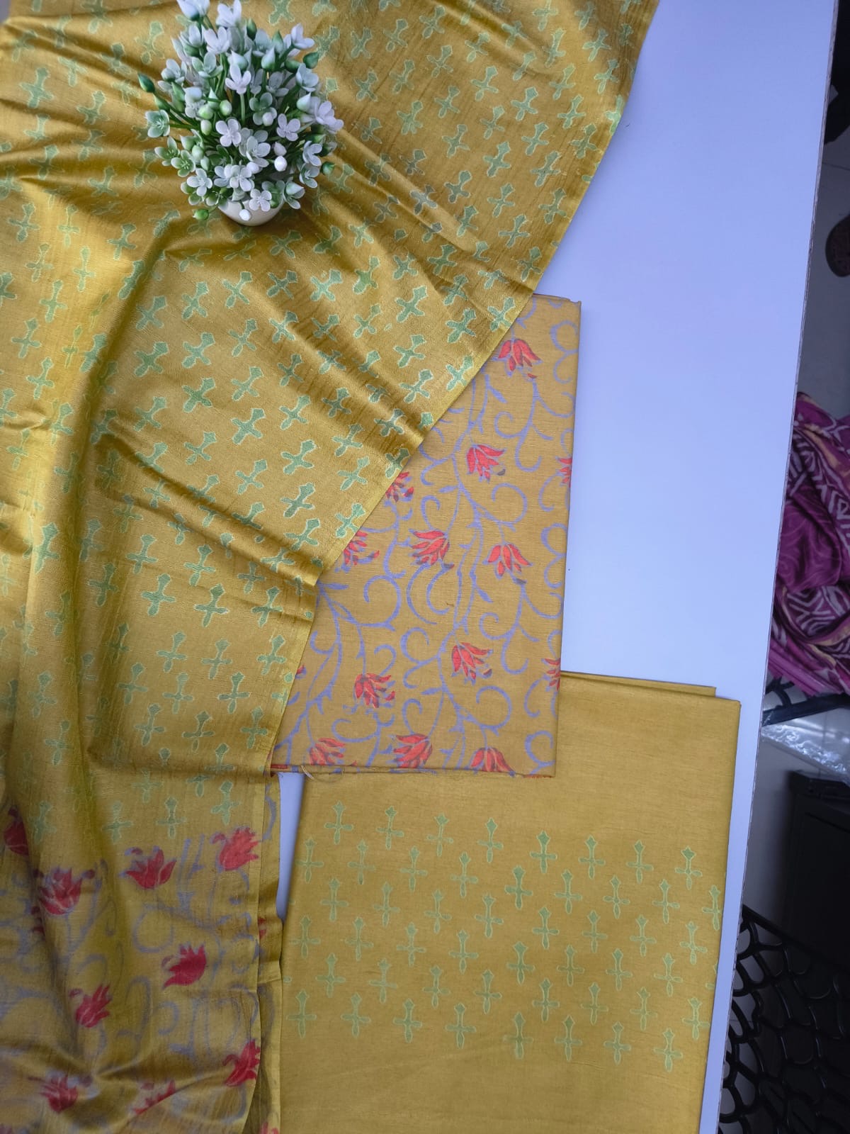 Soft silk churidar material