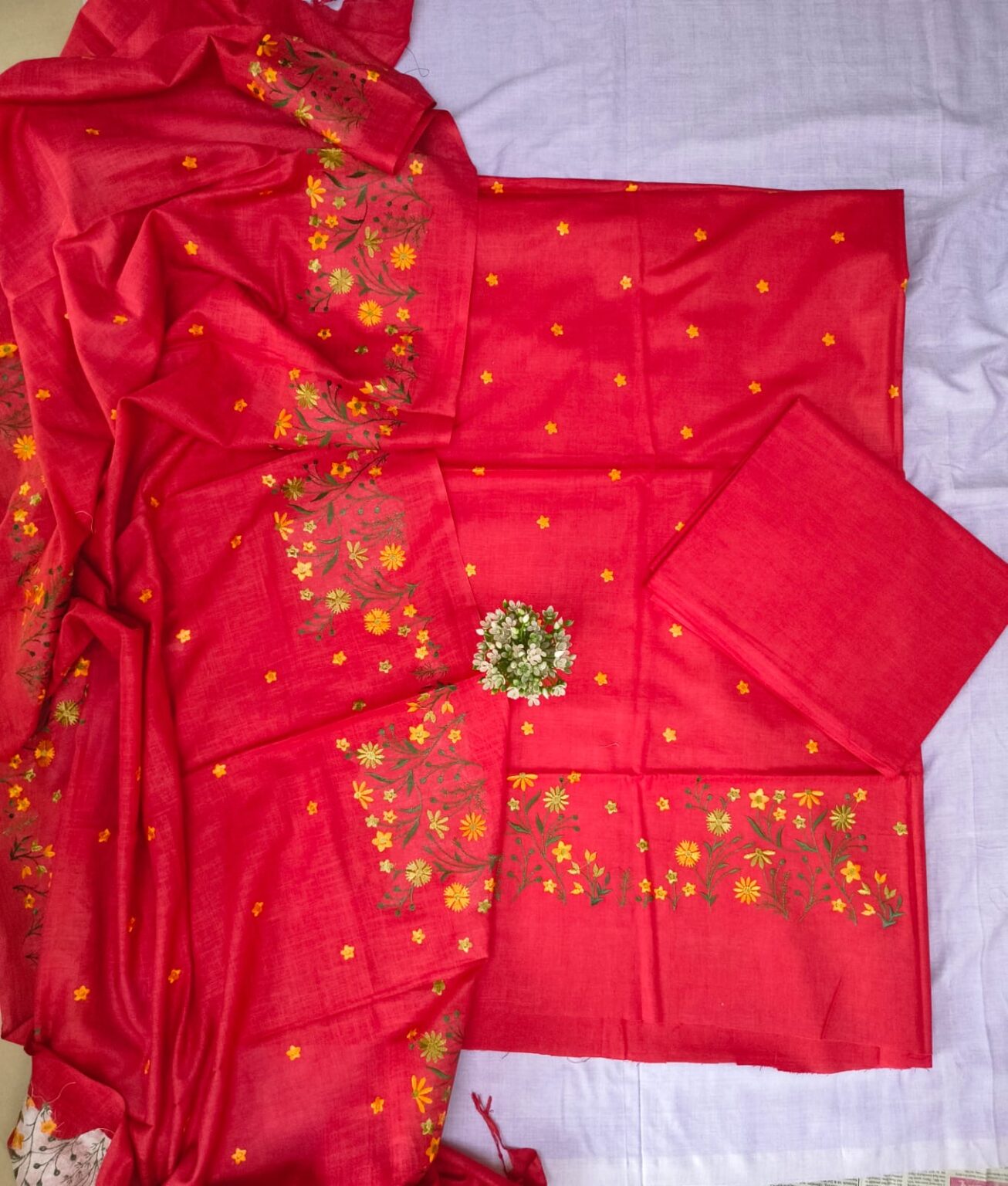 Jute cotton churidar material