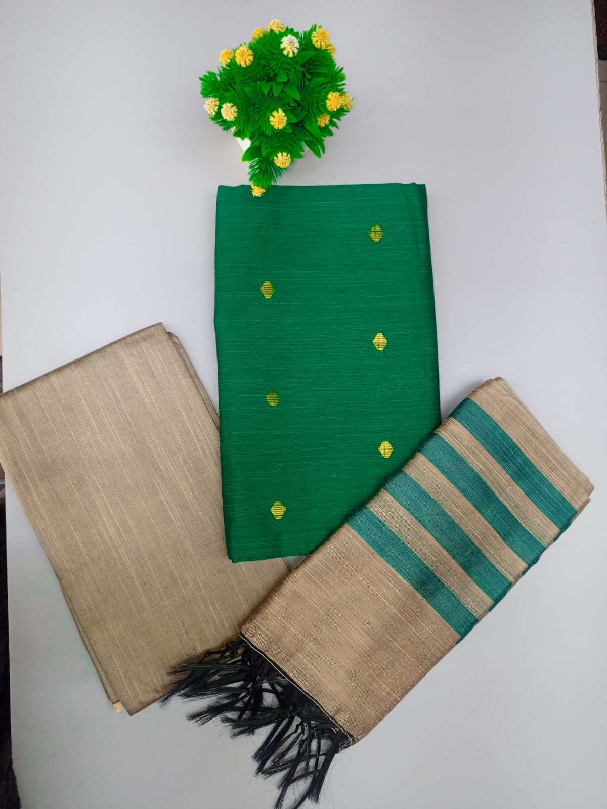 Raw cotton silk churidar