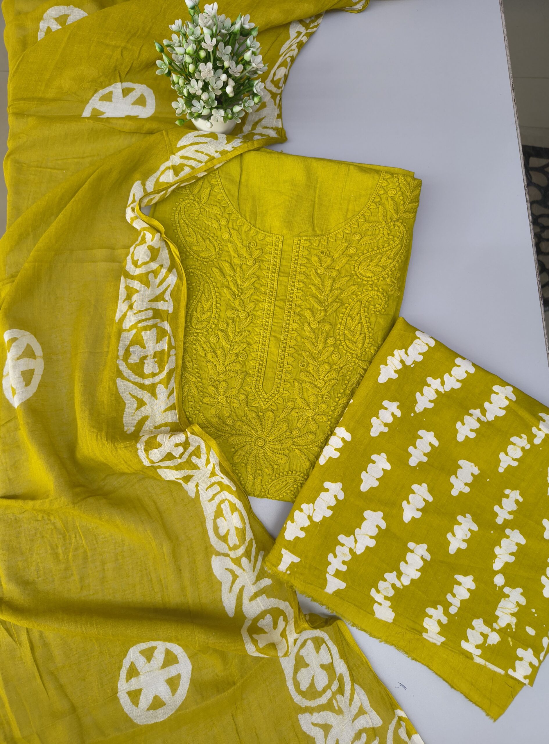 Cotton Bathik Churidar Material